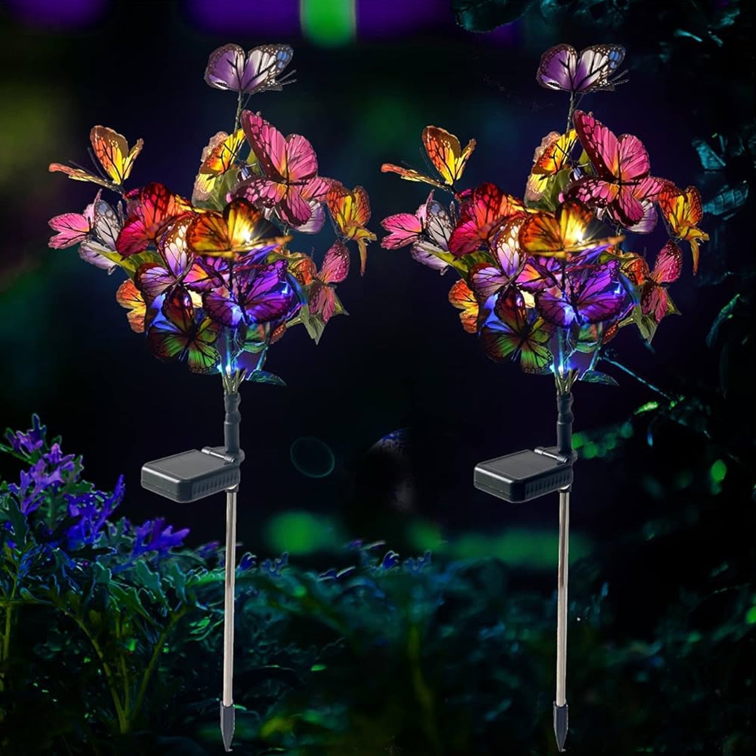 Solar-Powered LED Butterfly Garden Flower Light Solar-Powered LED Butterfly Garden Flower Light